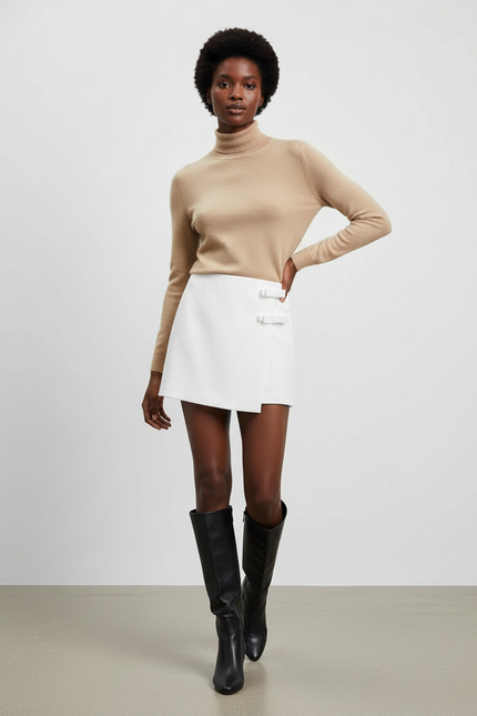 Jupe Short Portefeuille Femme