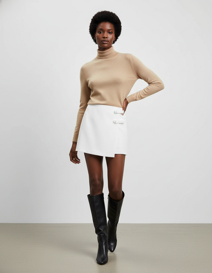 Jupe Short Portefeuille Femme