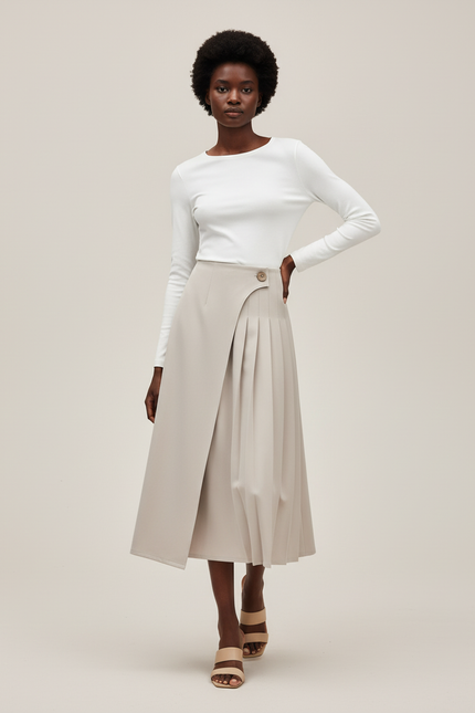 Jupe Portefeuille Asymétrique