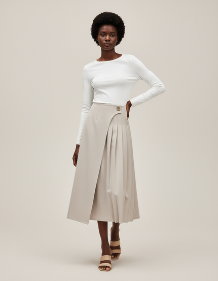 Jupe Portefeuille Asymétrique