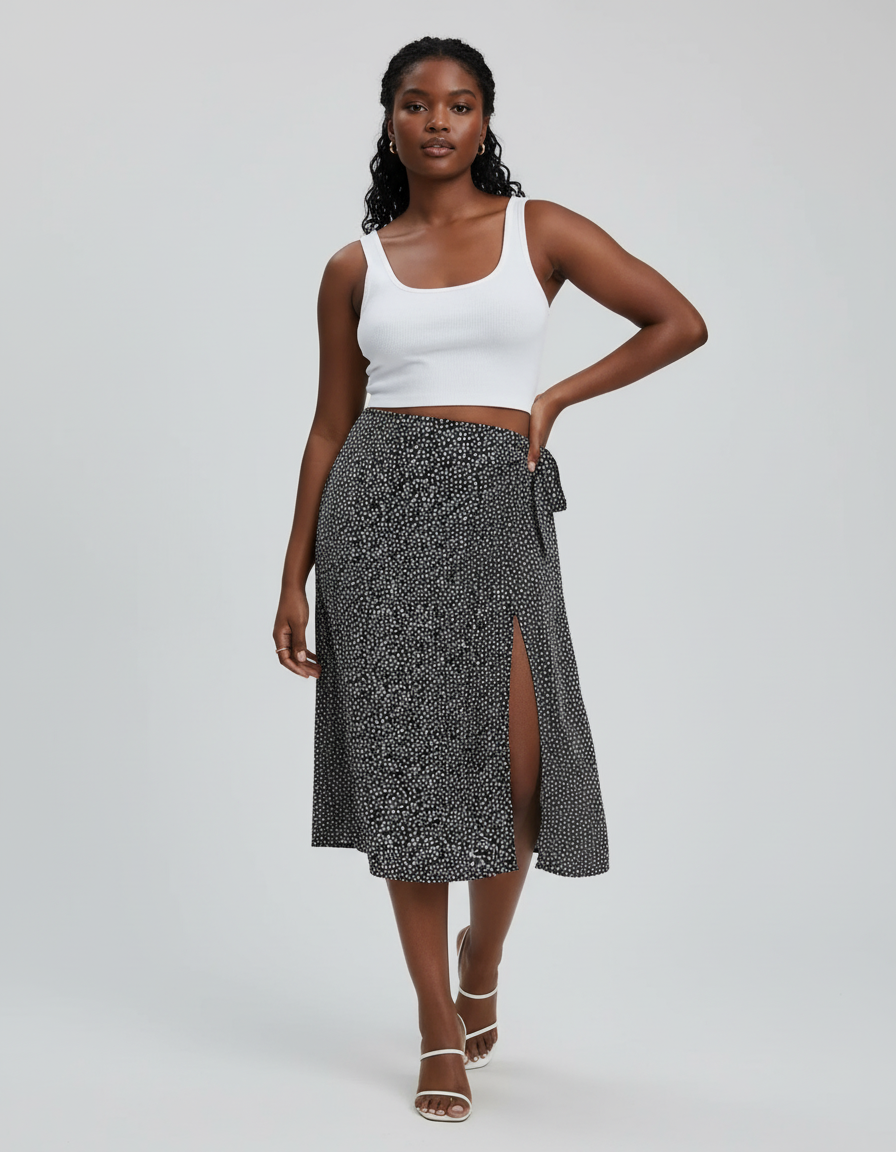 Jupe Portefeuille Grande Taille