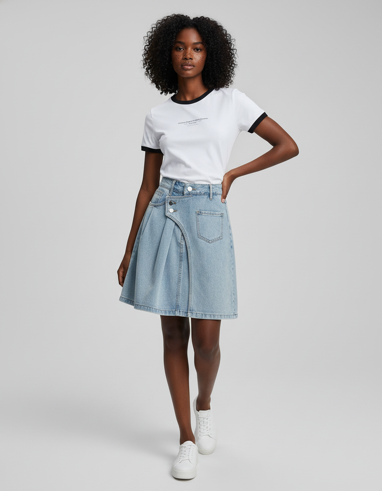 Jupe En Jean Portefeuille