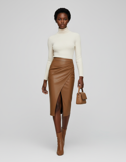 Jupe En Cuir Portefeuille