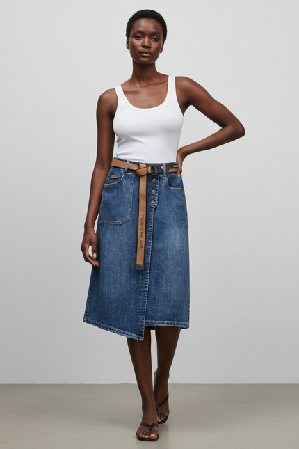 Jupe Portefeuille Droite