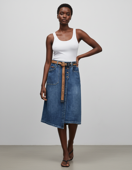 Jupe Portefeuille Droite