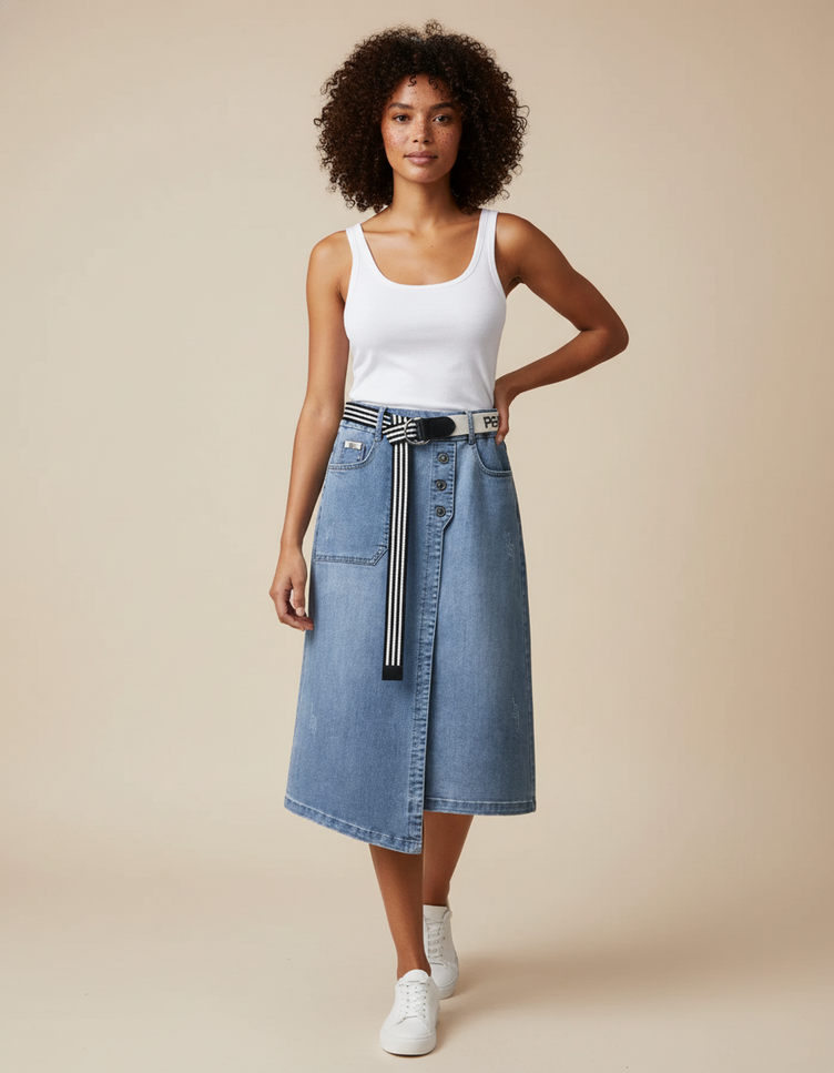 Jupe Faux Portefeuille