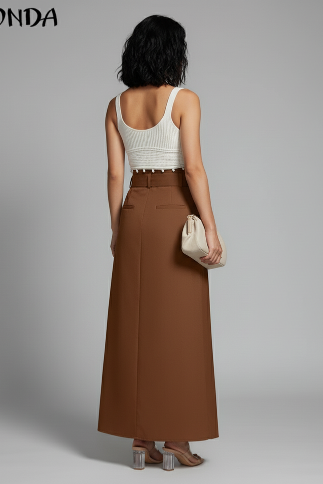 Jupe Portefeuille Bouton