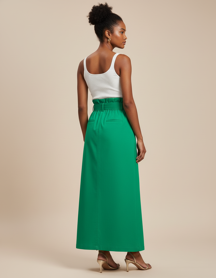 Jupe Longue Portefeuille Fendue