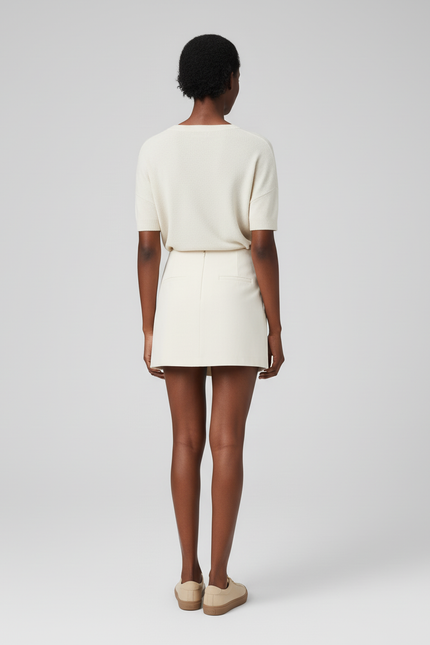 Jupe Portefeuille Beige