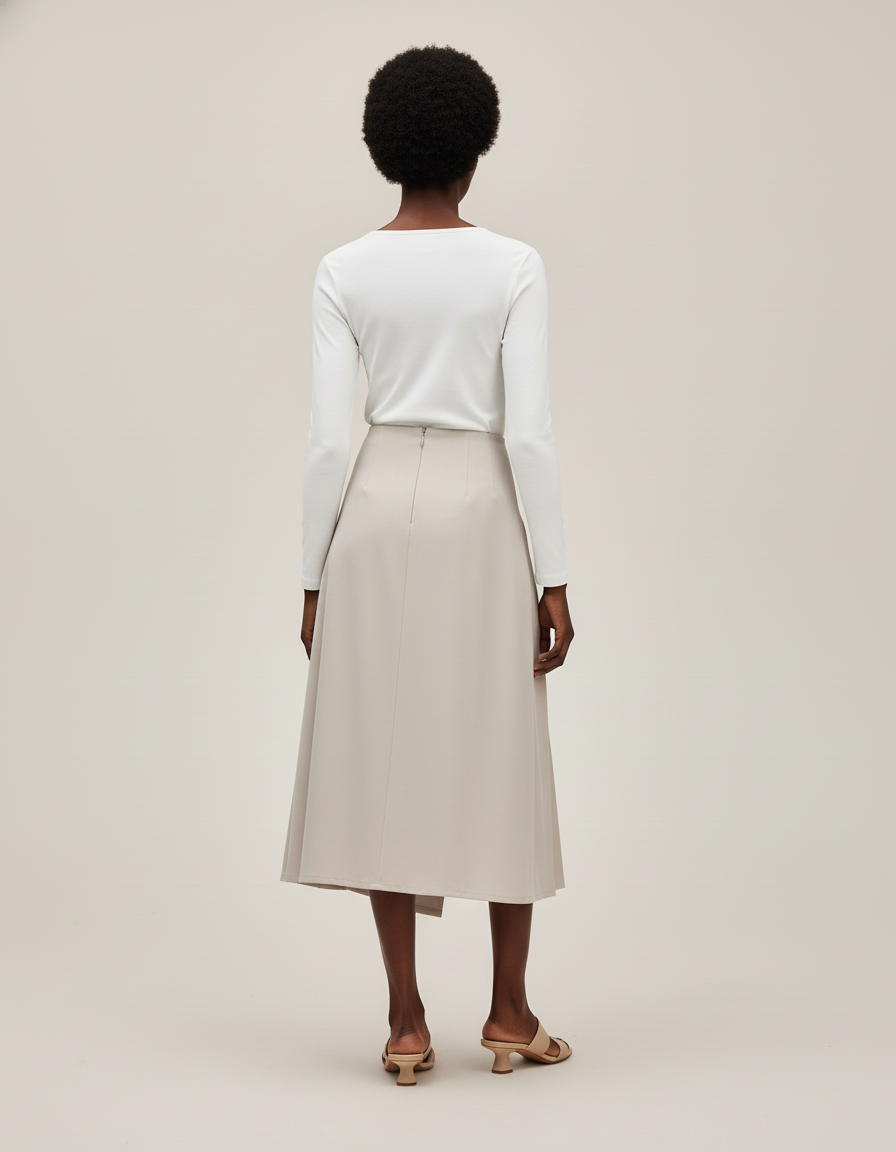 Jupe Portefeuille Asymétrique