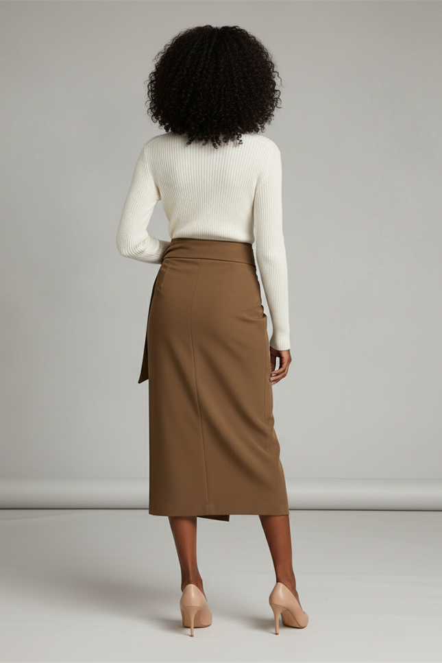 Jupe Portefeuille Drapée