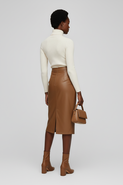 Jupe En Cuir Portefeuille