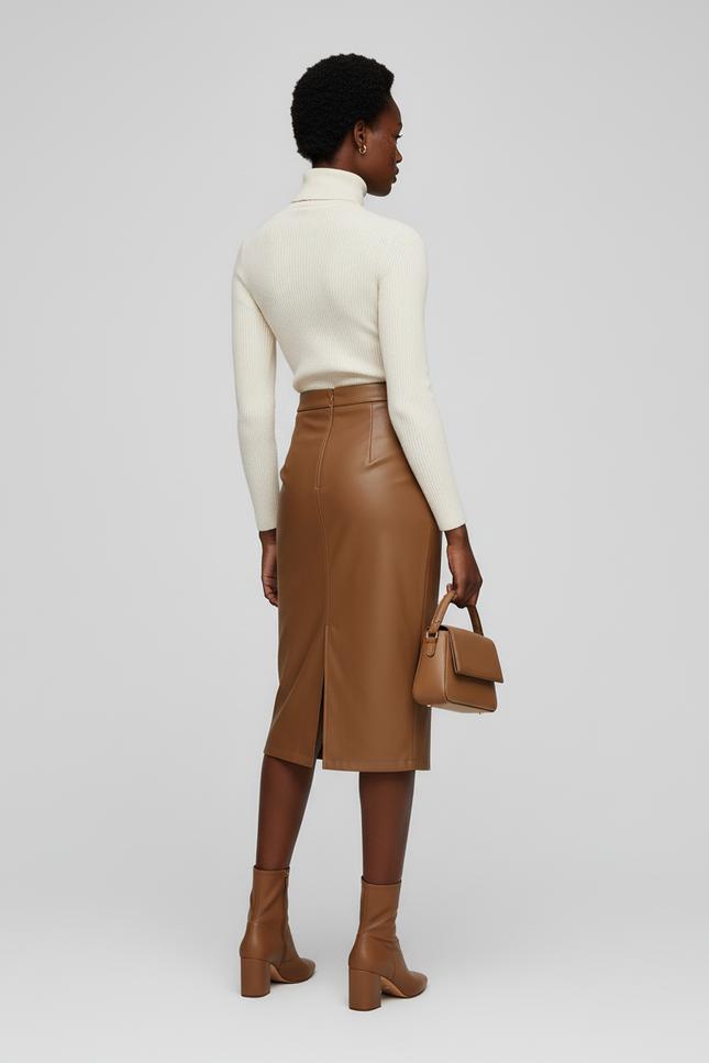 Jupe En Cuir Portefeuille