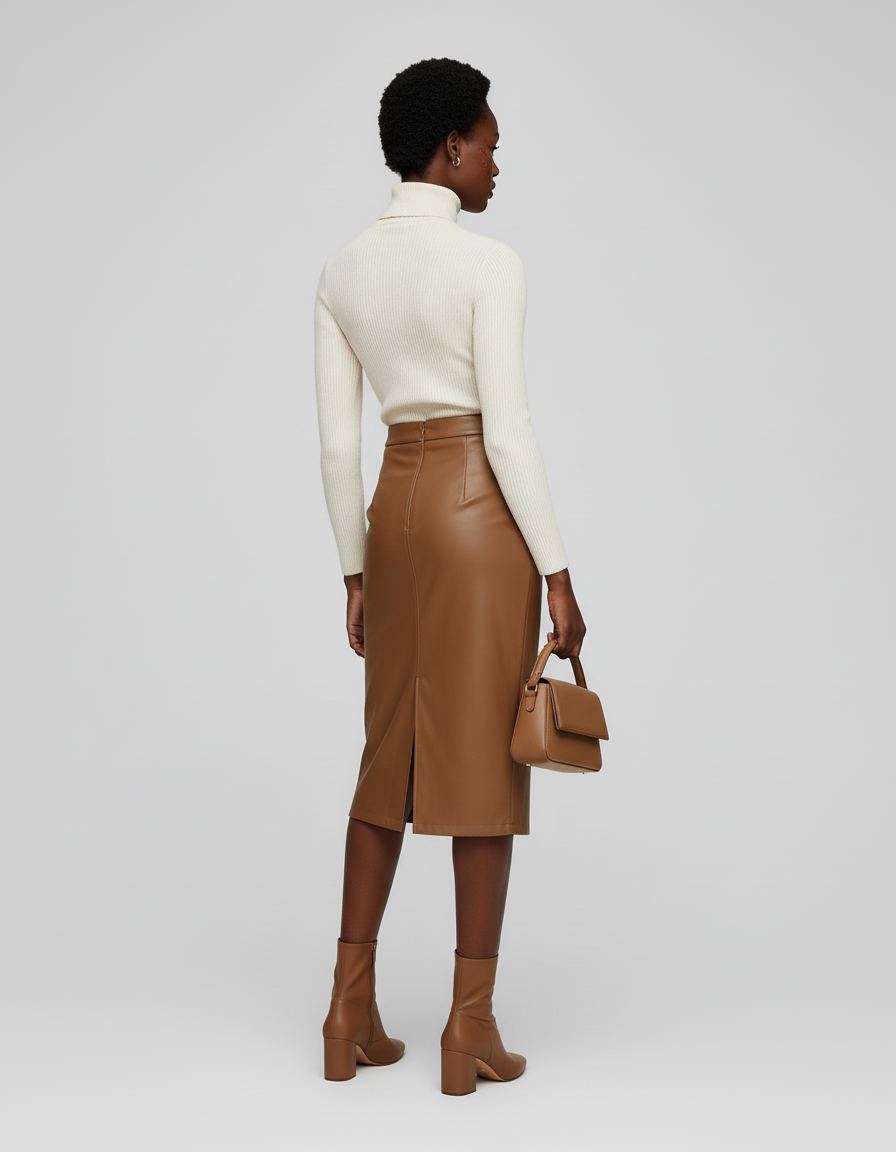 Jupe En Cuir Portefeuille