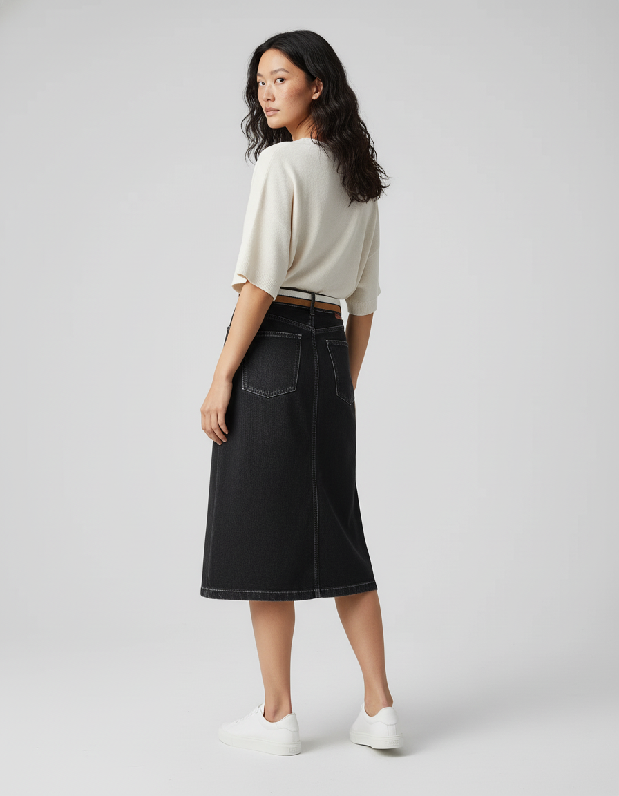 Jupe Jean Portefeuille Femme