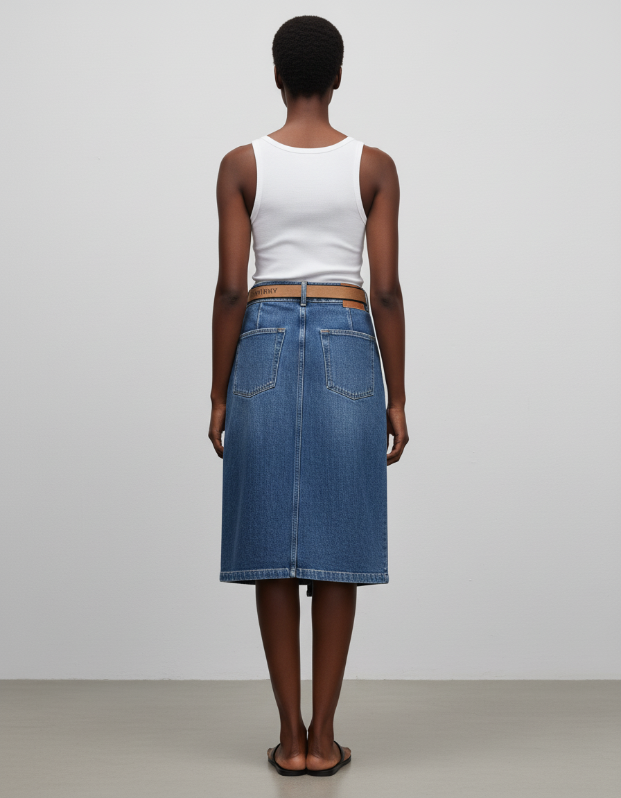 Jupe Portefeuille Droite