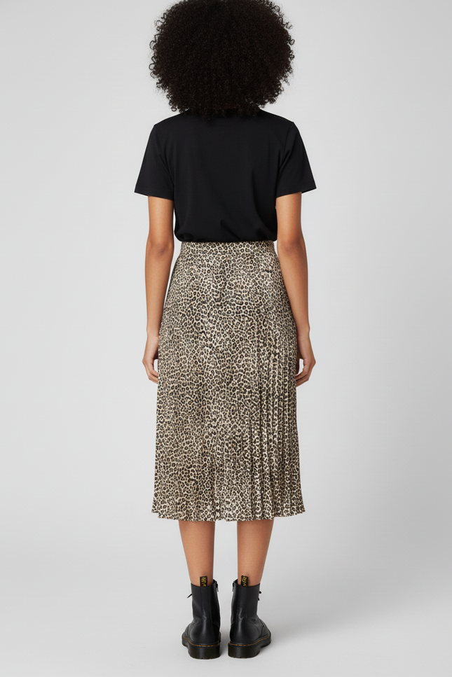 Jupe Longue Portefeuille Leopard