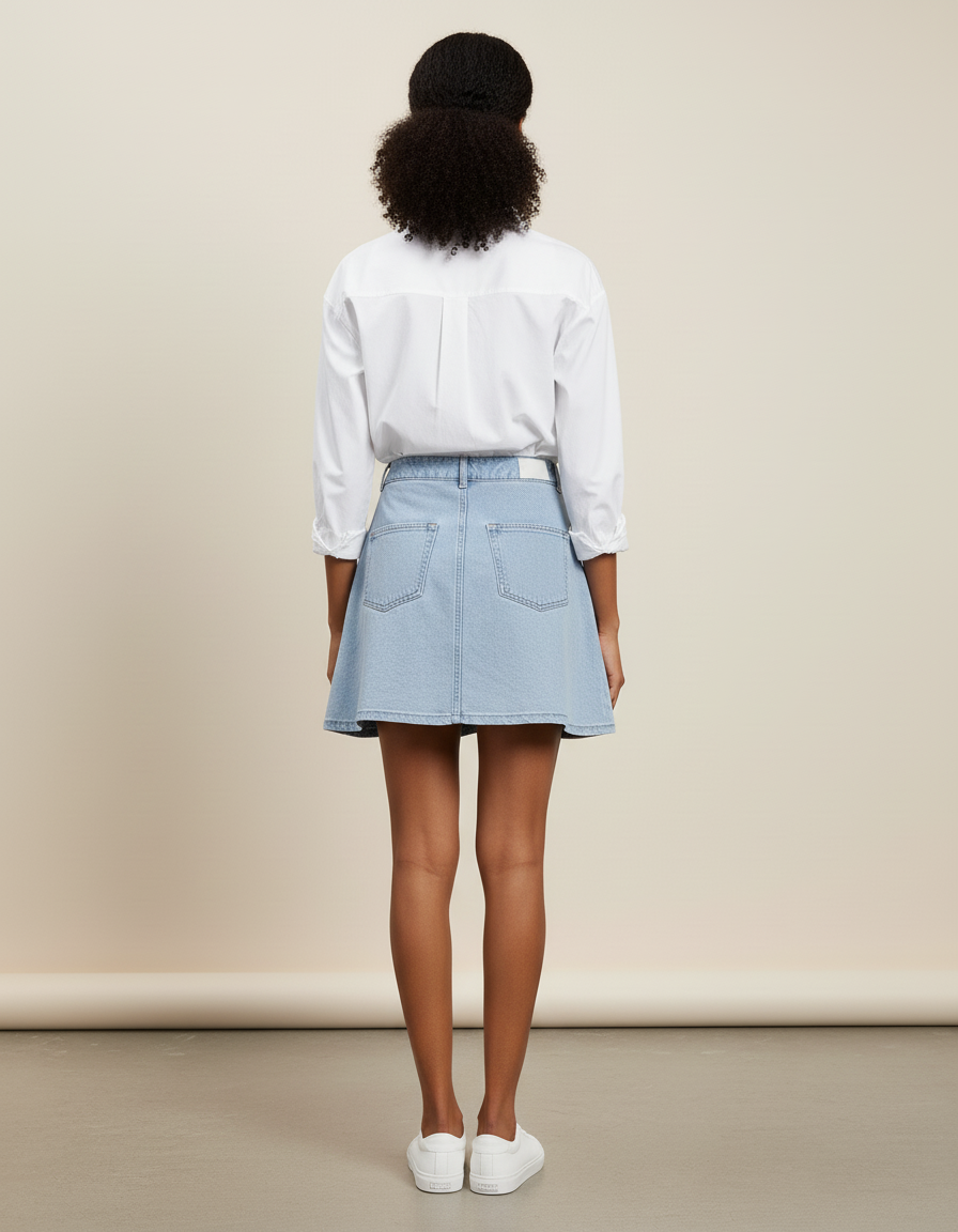 Jupe Portefeuille Volantée