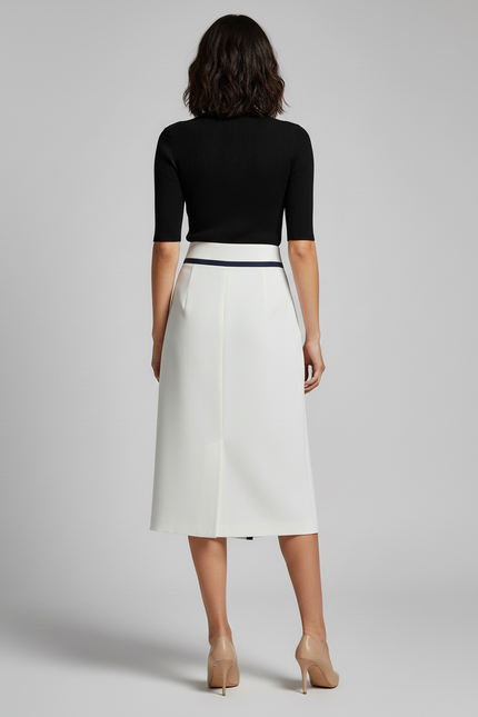 Jupe Portefeuille Rayé