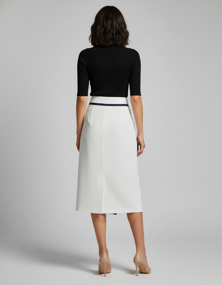 Jupe Portefeuille Rayé