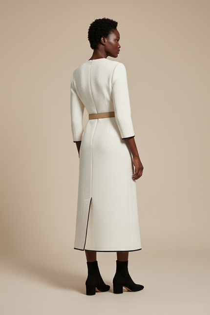 Jupe Portefeuille Longue Blanche