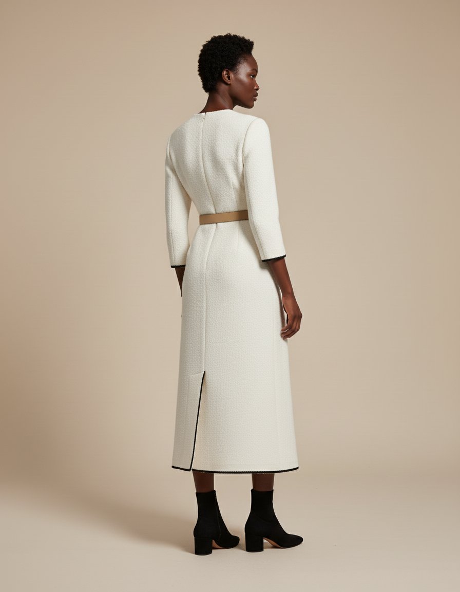 Jupe Portefeuille Longue Blanche