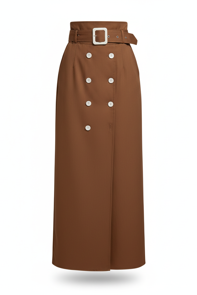 Jupe Portefeuille Bouton