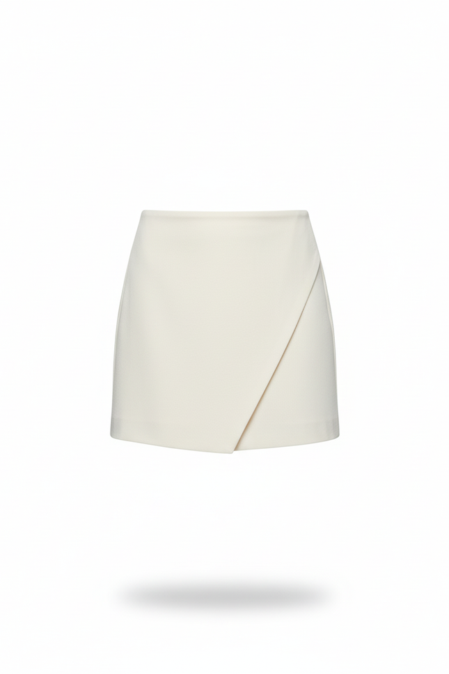 Jupe Portefeuille Beige