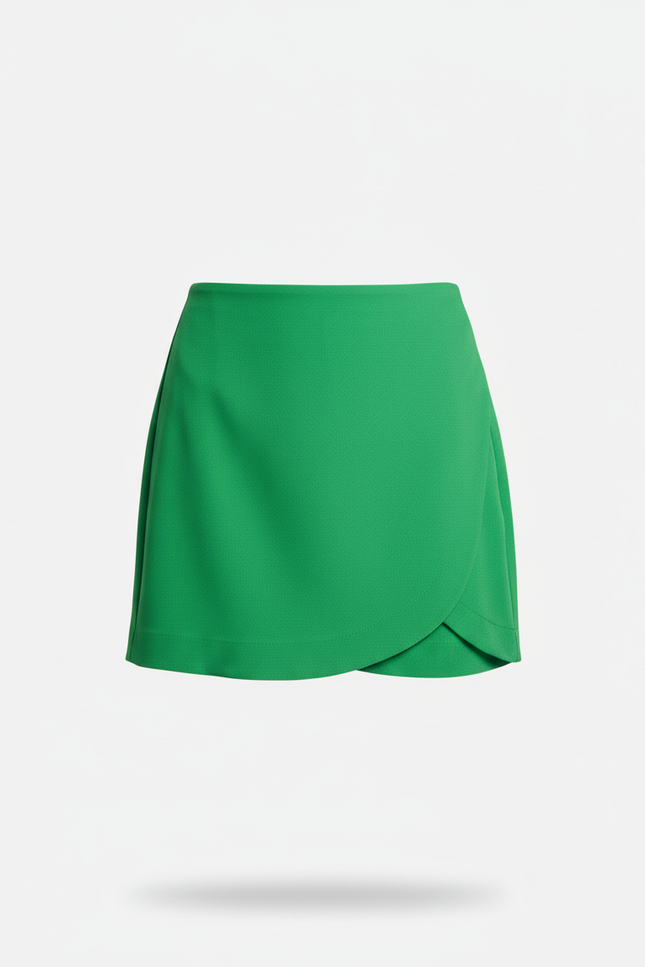 Jupe Portefeuille Verte