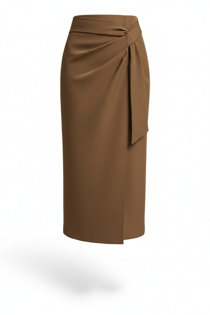 Jupe Portefeuille Drapée