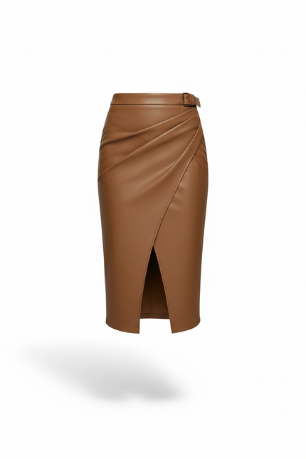 Jupe En Cuir Portefeuille