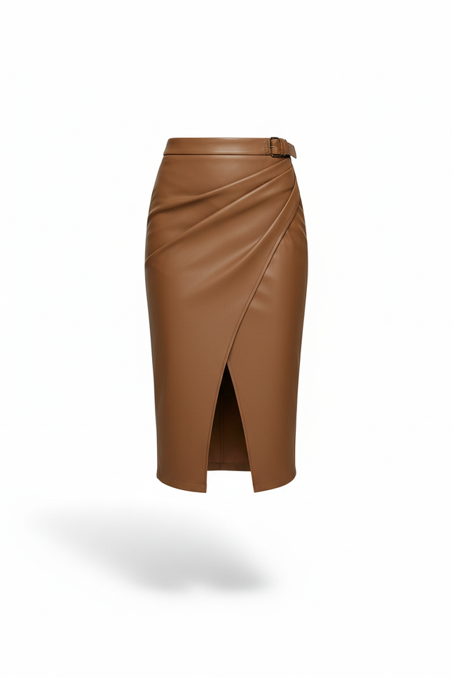 Jupe En Cuir Portefeuille