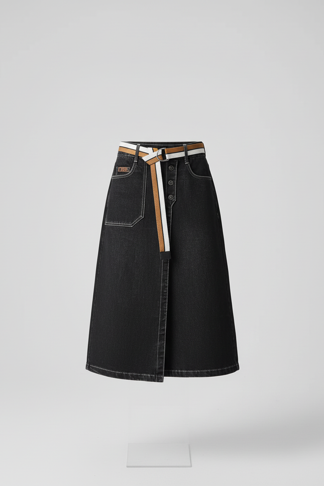 Jupe Jean Portefeuille Femme