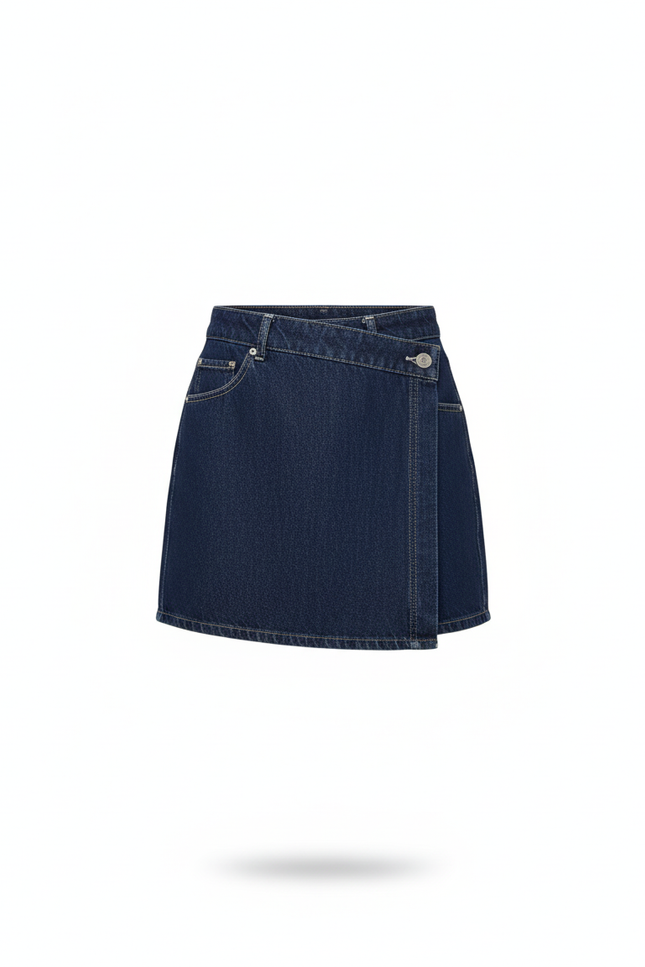 Jupe Portefeuille Bleu Marine