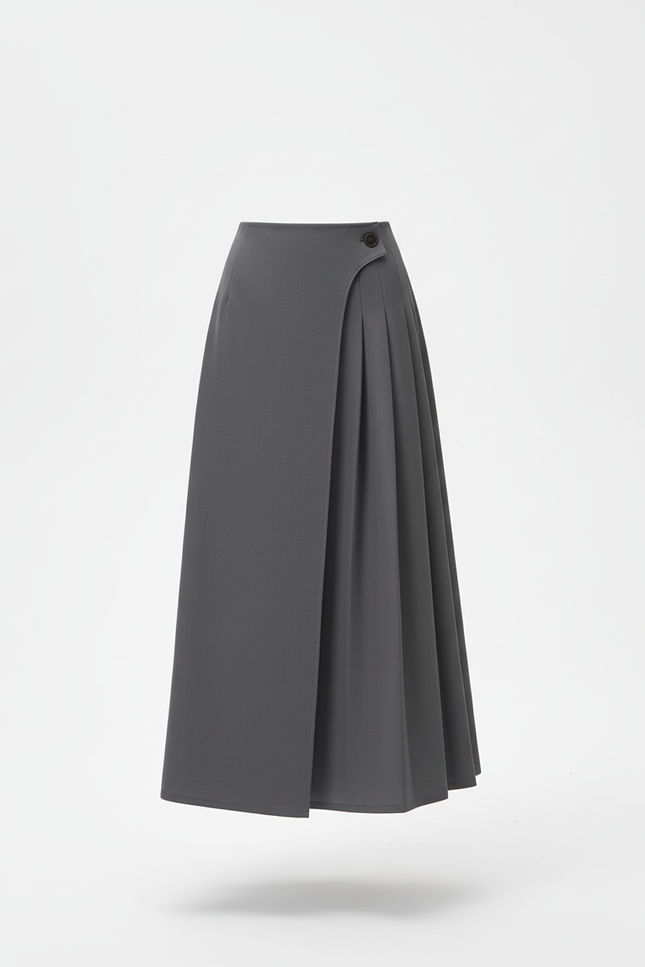 Jupe Portefeuille Plissée